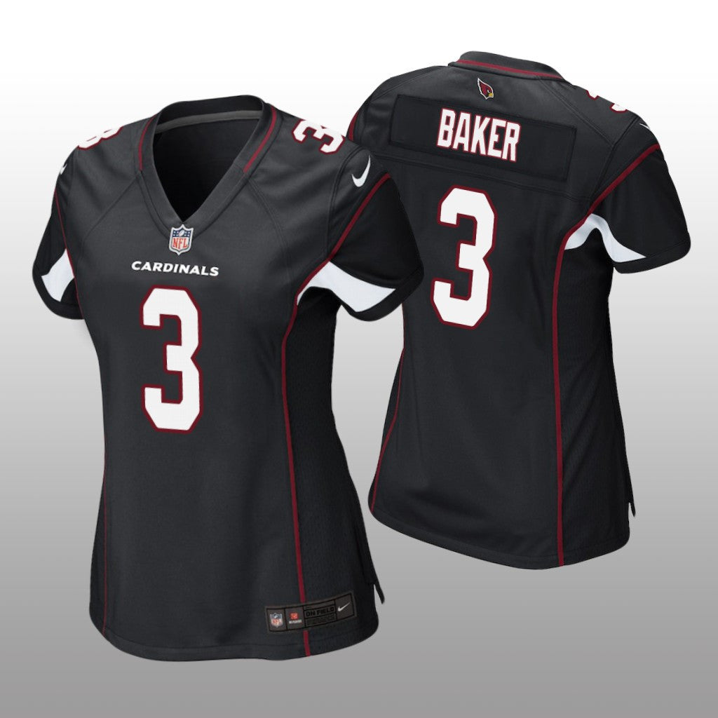 Arizona Cardinals Budda Baker Black Jersey Game Women's