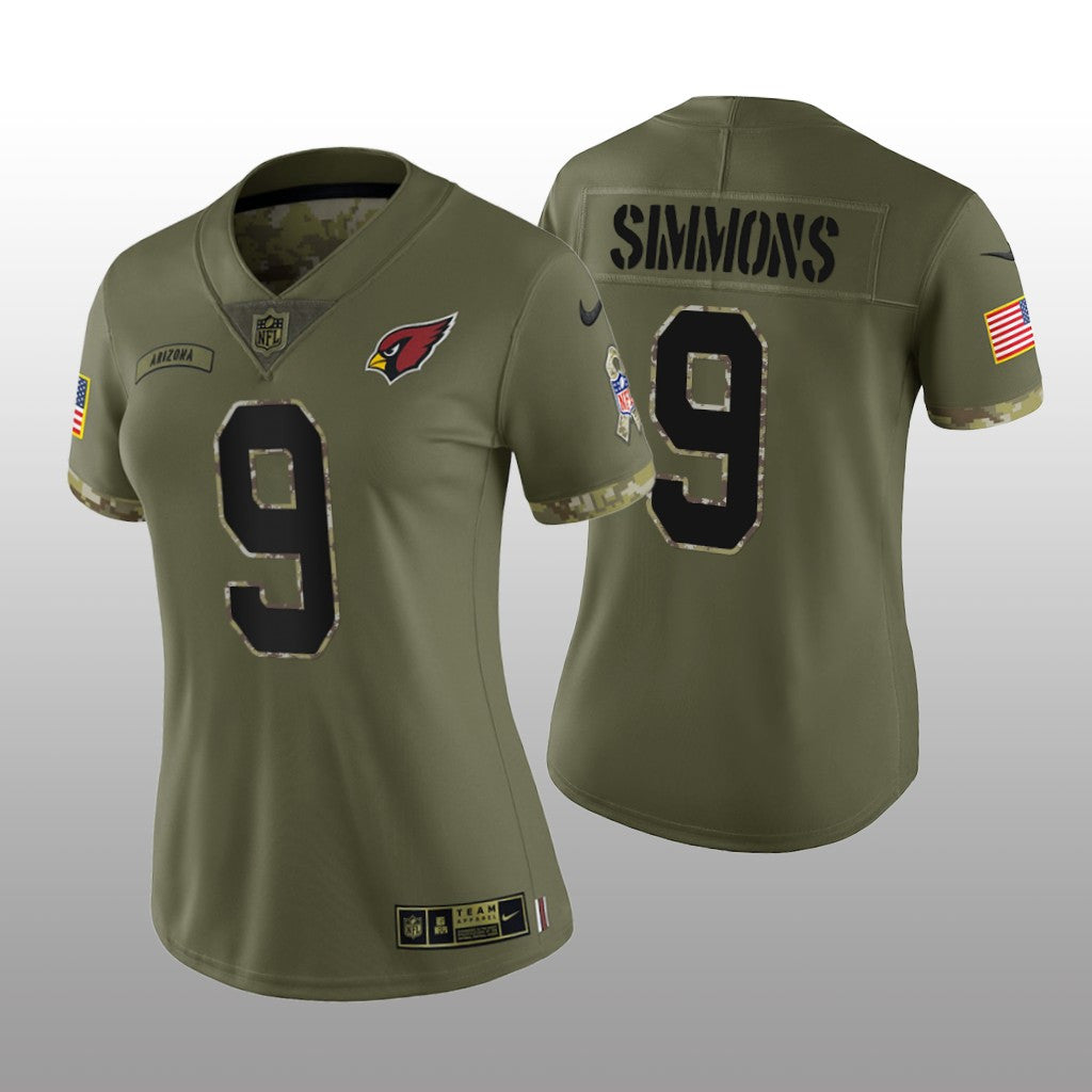 Arizona Cardinals Isaiah Simmons Olive Limited Jersey Salute To Service Women's