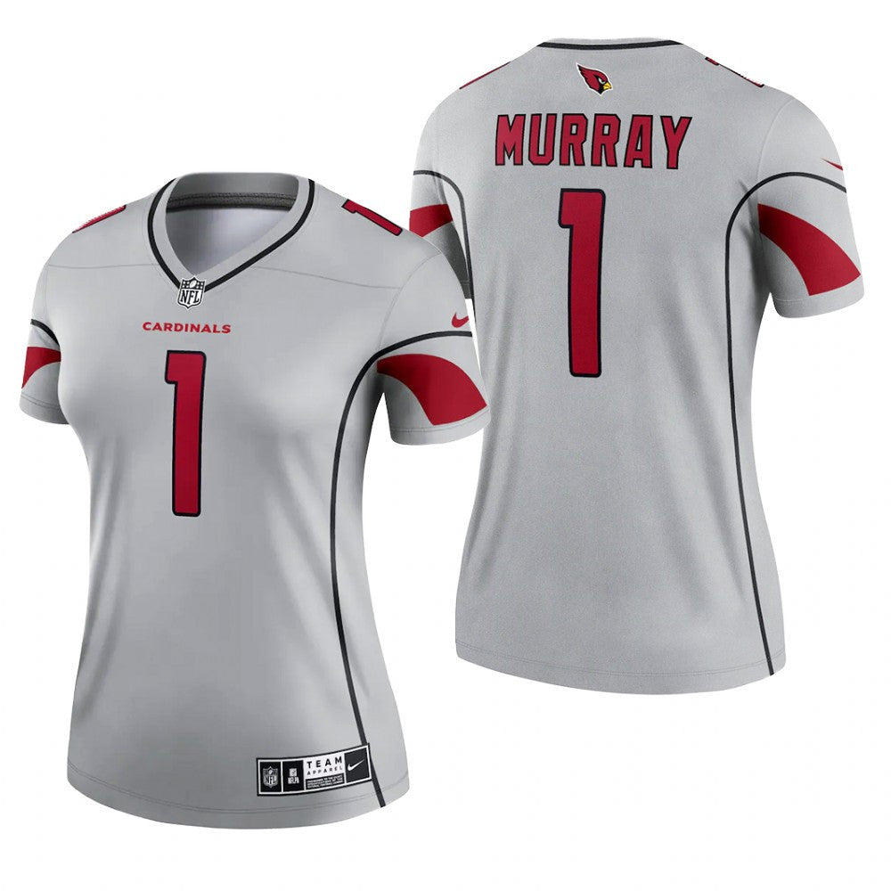 Arizona Cardinals Kyler Murray Gray Jersey Inverted Legend Women's