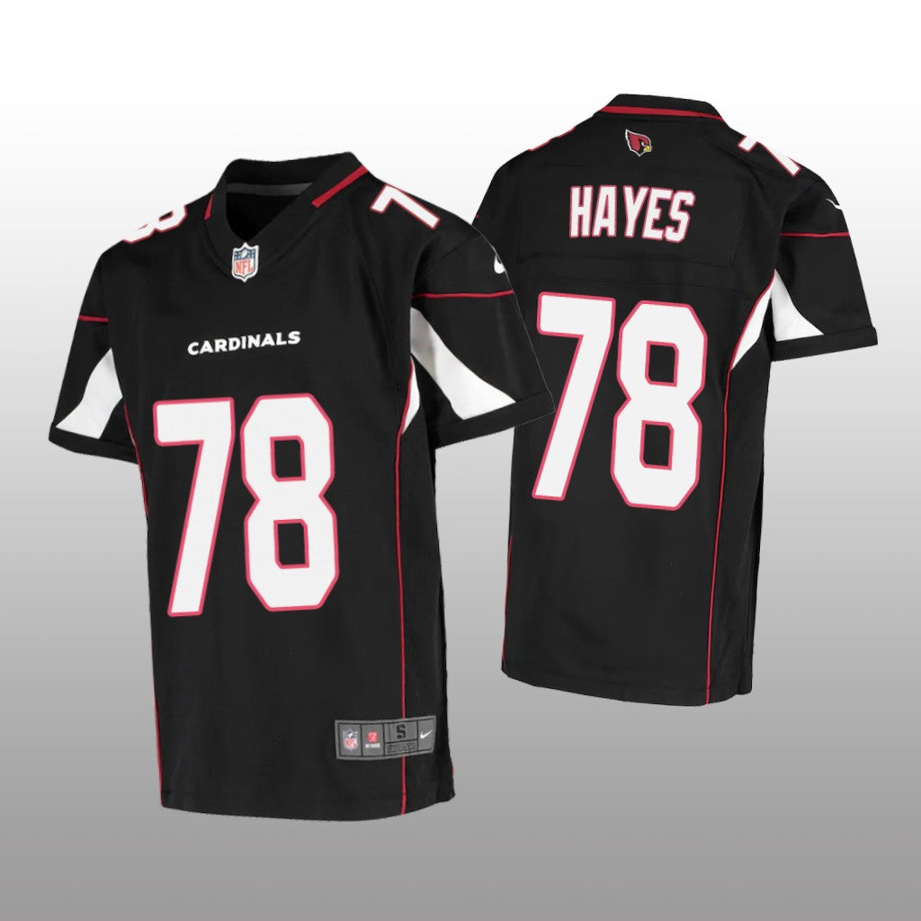 Arizona Cardinals Marquis Hayes Black Jersey Game Youth