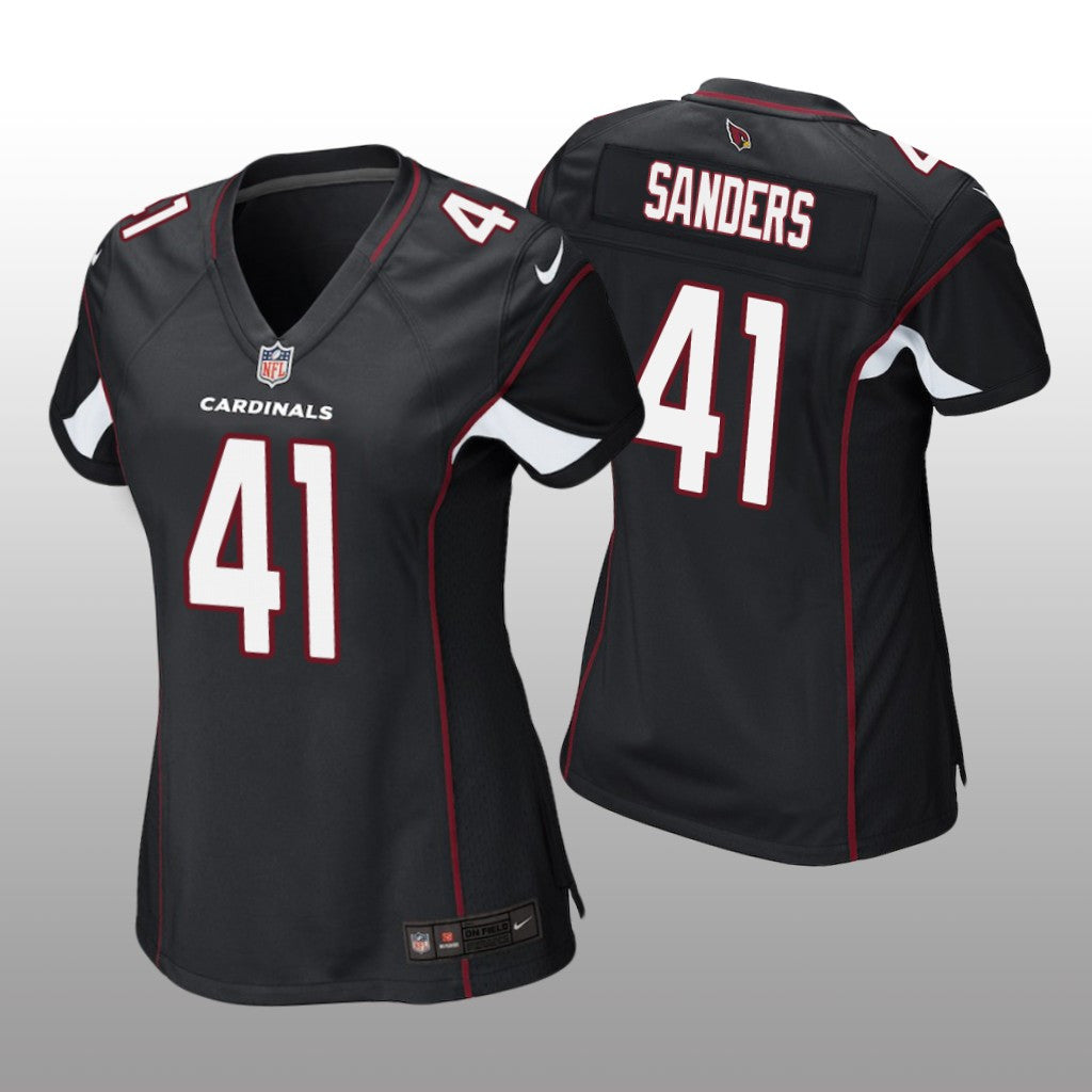 Arizona Cardinals Myjai Sanders Black Jersey Game Women's