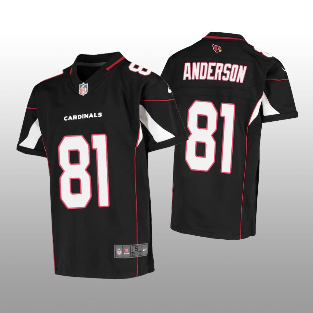 Arizona Cardinals Robby Anderson Black Jersey Game Youth