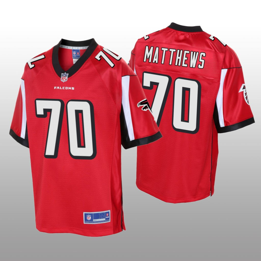 Atlanta Falcons #70 Red Jake Matthews Pro Line Jersey Youth
