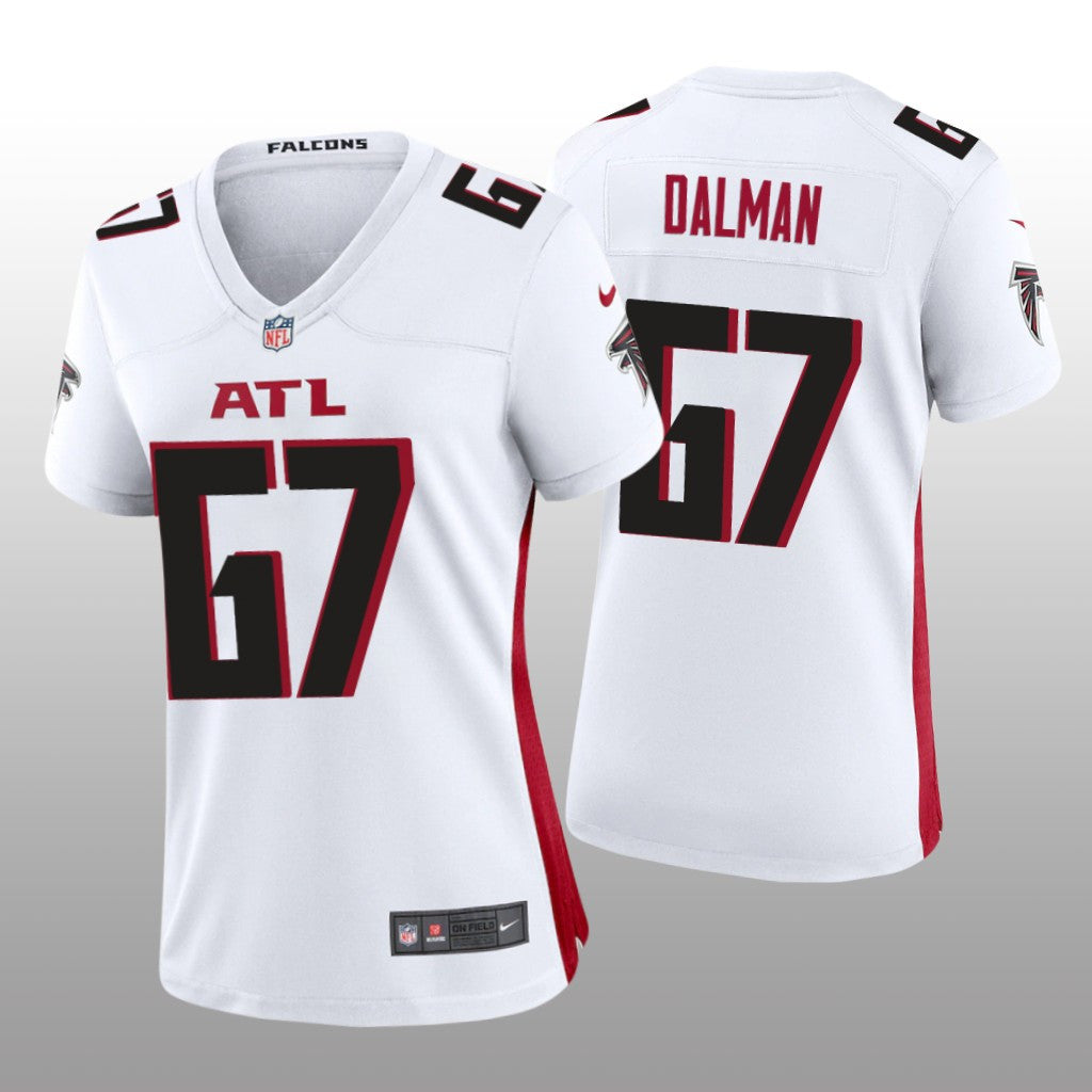 Atlanta Falcons Drew Dalman White Jersey Game Women's