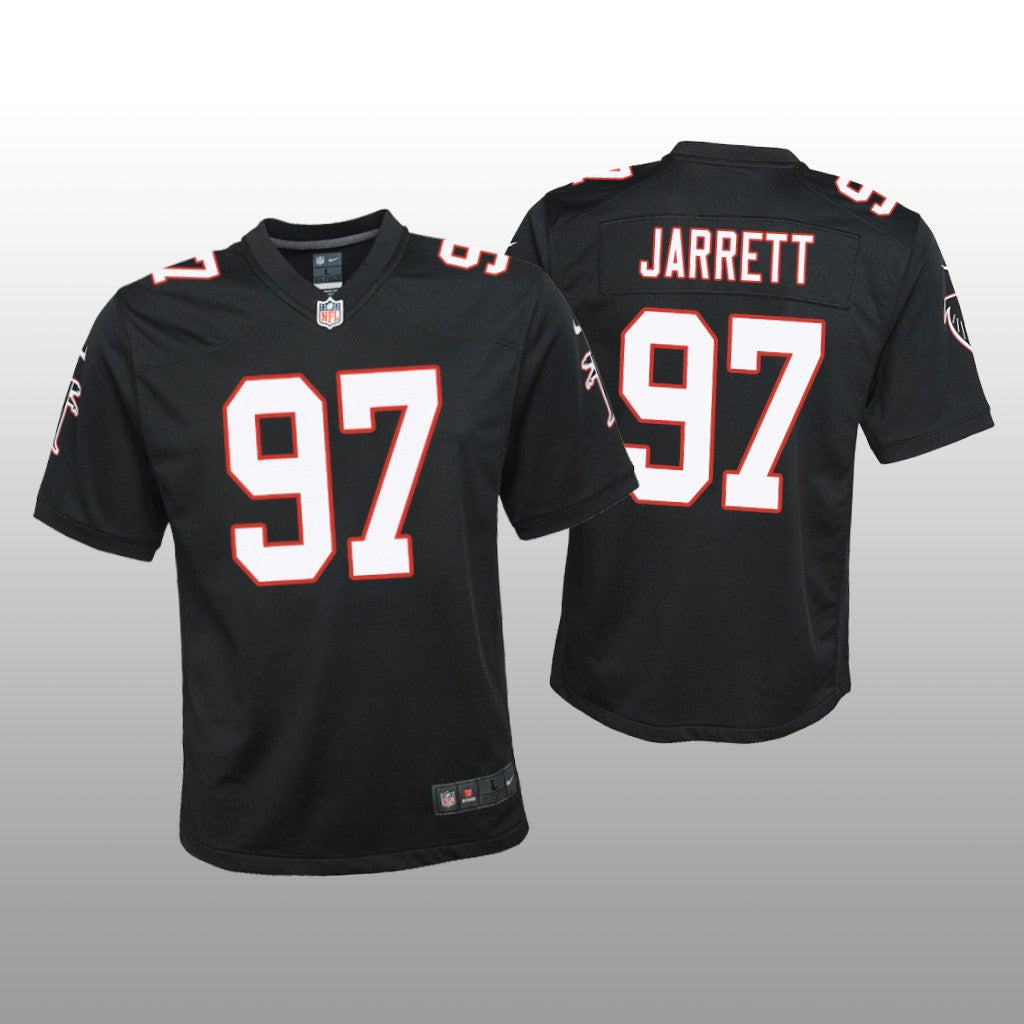 Atlanta Falcons Grady Jarrett Black Jersey Throwback Game Youth