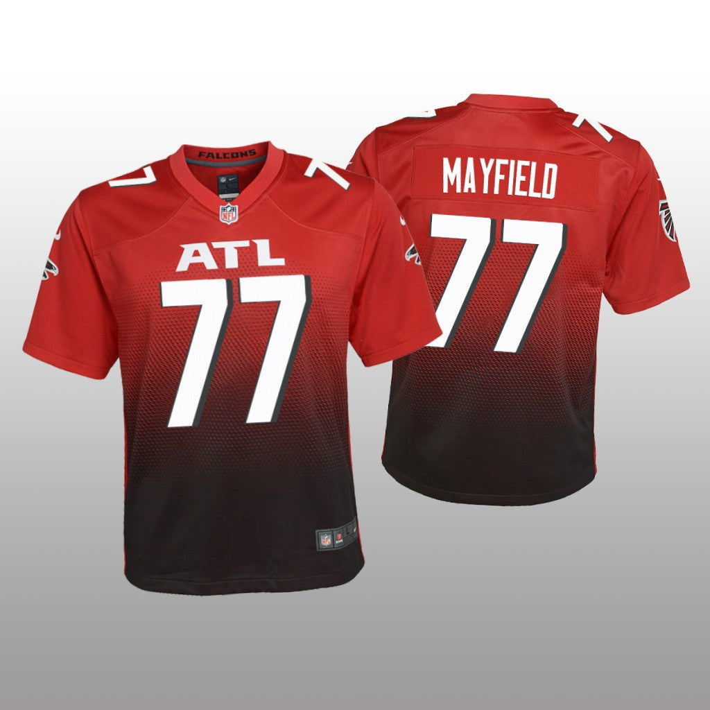 Atlanta Falcons Jalen Mayfield Red Jersey Alternate Game Youth