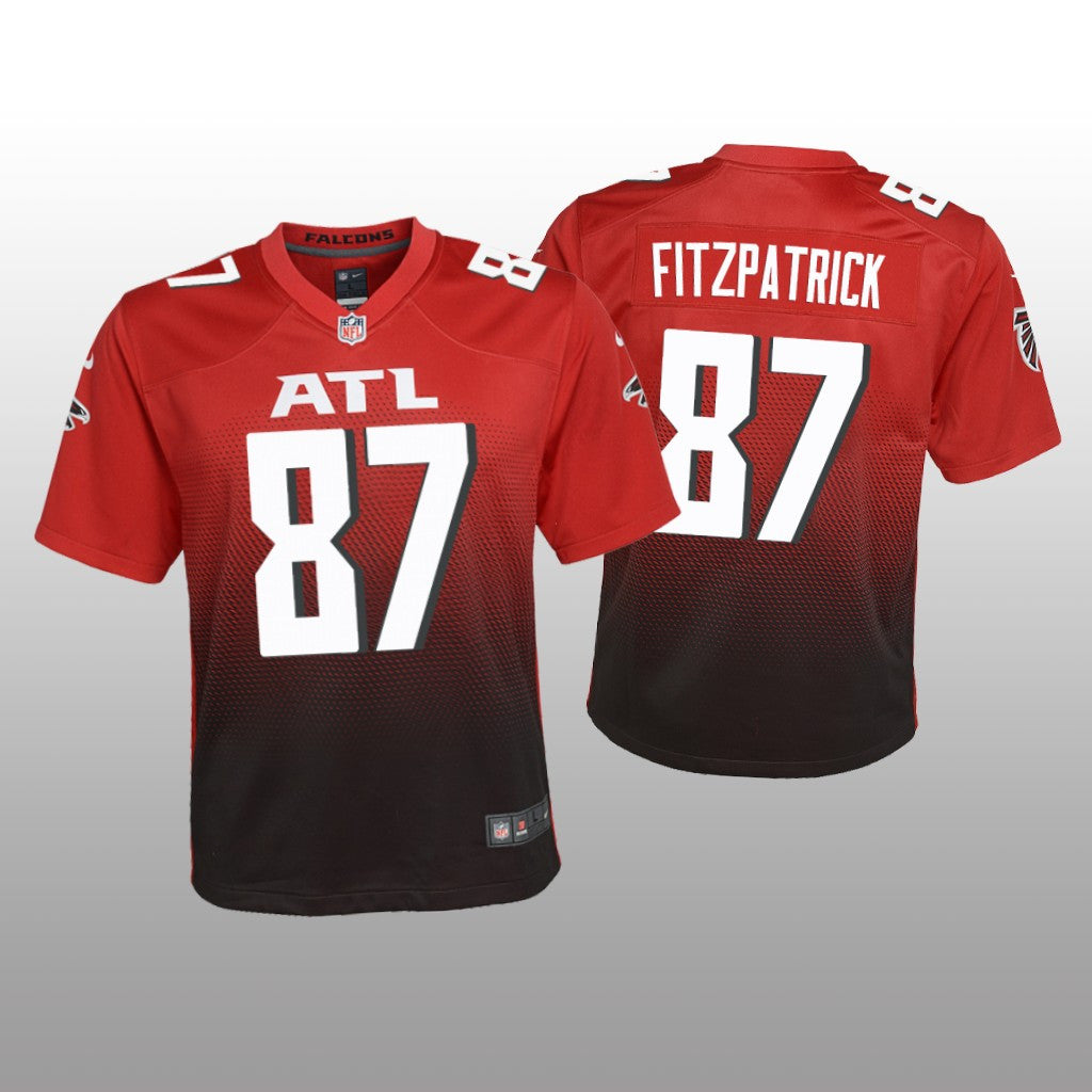Atlanta Falcons John FitzPatrick Red Jersey Alternate Game Youth