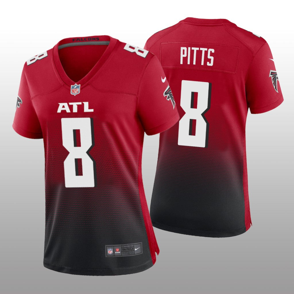 Atlanta Falcons Kyle Pitts Red Jersey Alternate Game Women's