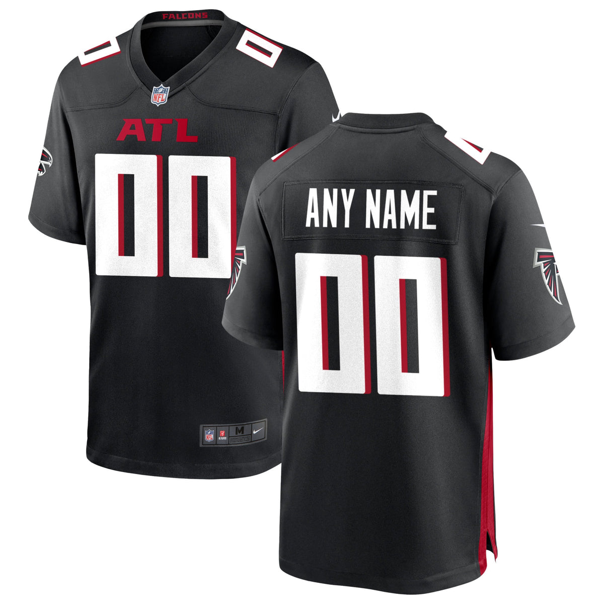 Atlanta Falcons Nike Custom Game Jersey Black