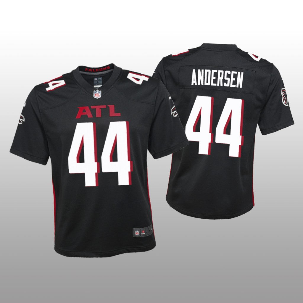 Atlanta Falcons Troy Andersen Black Jersey Game Youth