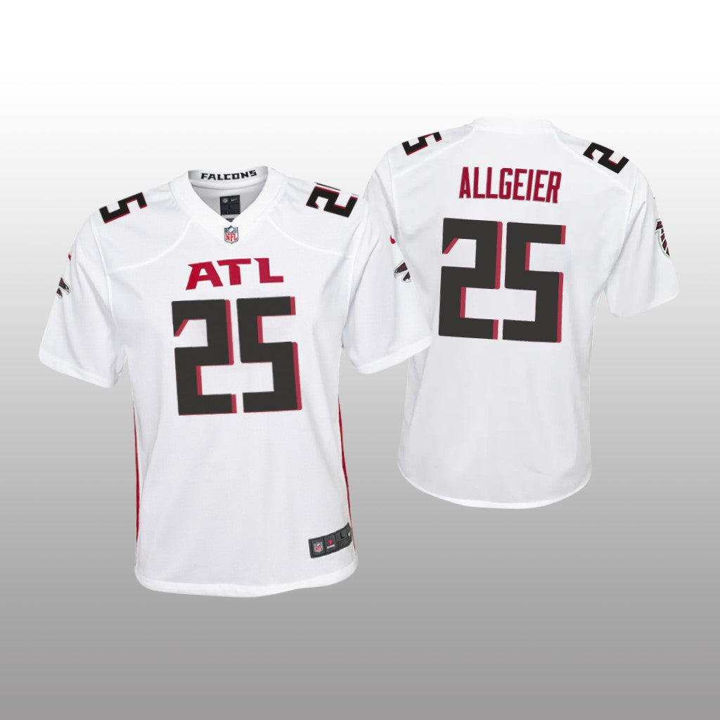 Atlanta Falcons Tyler Allgeier White Jersey Game Youth
