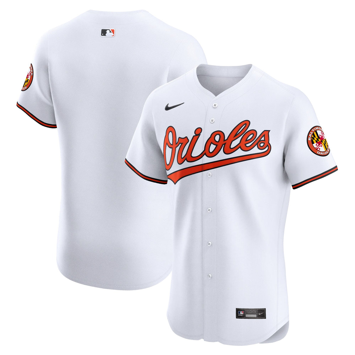 Baltimore Orioles Nike Home Elite Jersey White