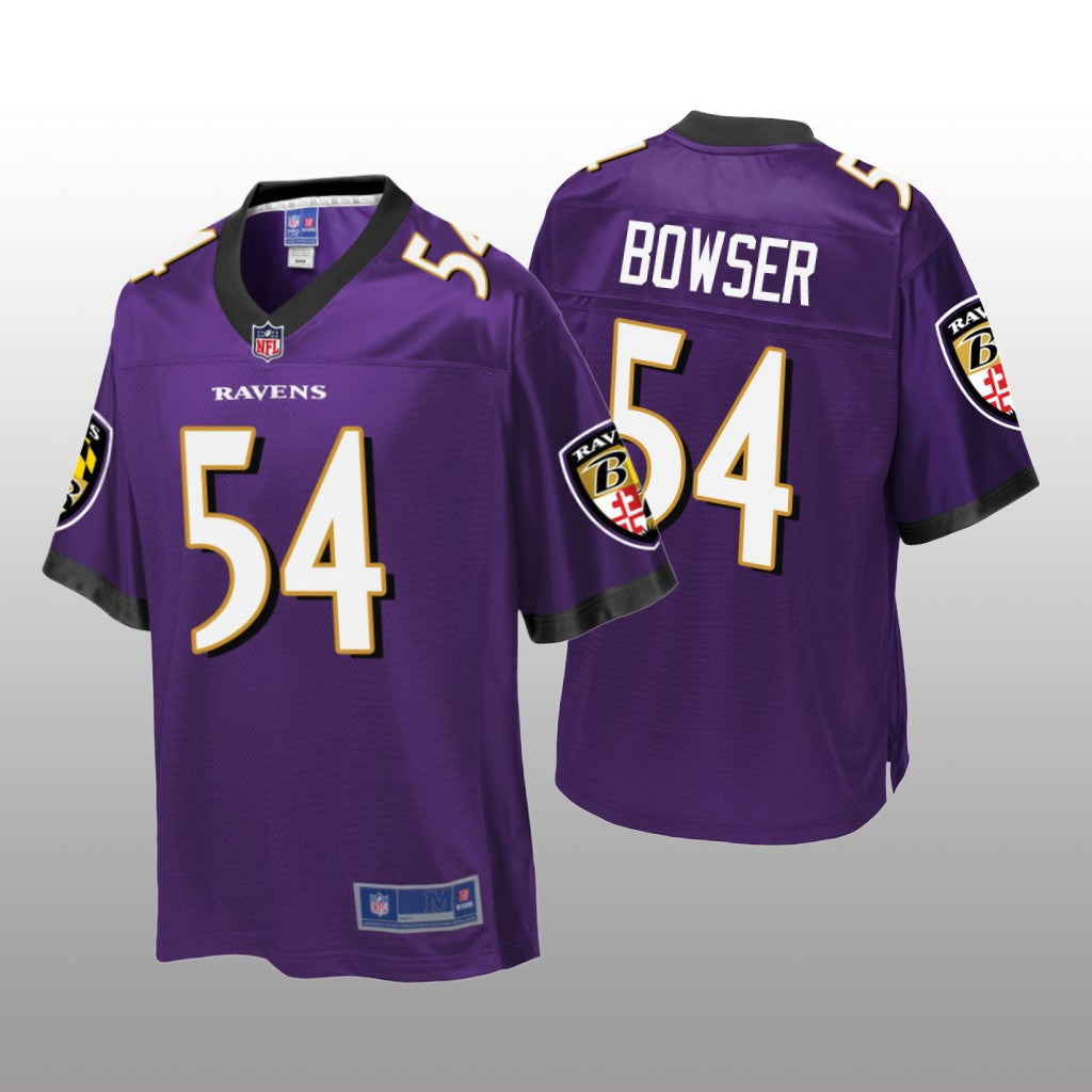 Baltimore Ravens #54 Purple Tyus Bowser Pro Line Jersey Youth