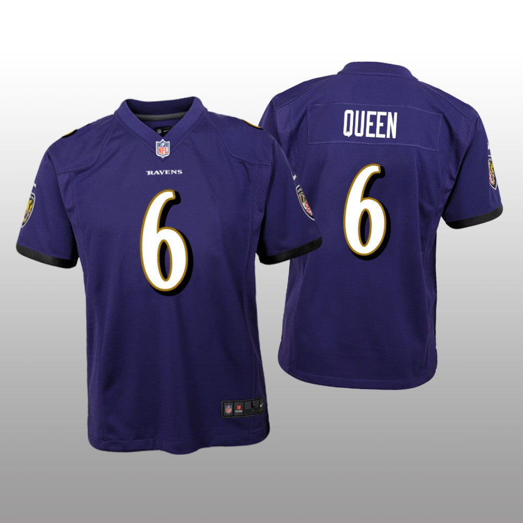 Baltimore Ravens Patrick Queen Purple Jersey Game Youth