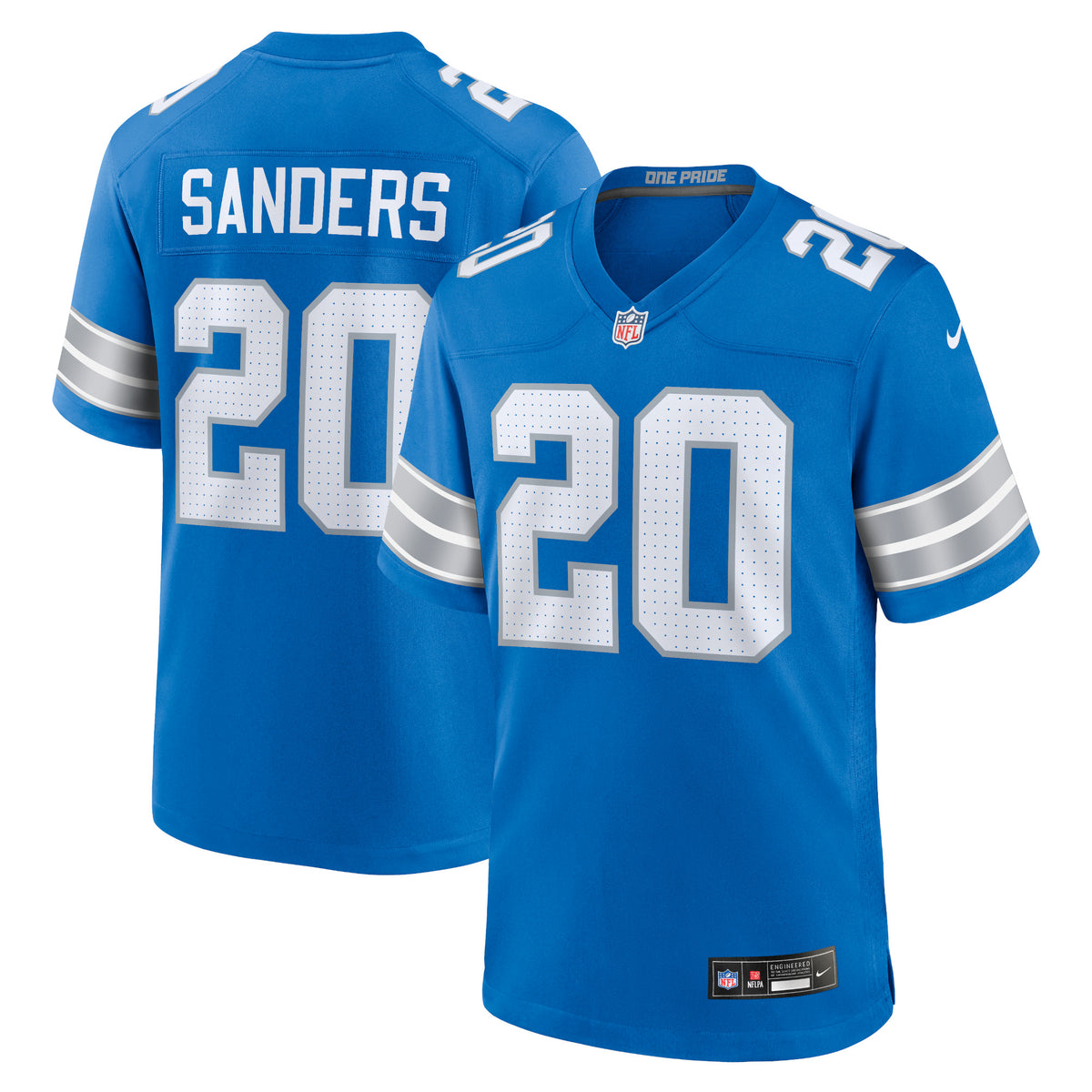 Barry Sanders Detroit Lions Nike Retired Player Game Jersey Blue