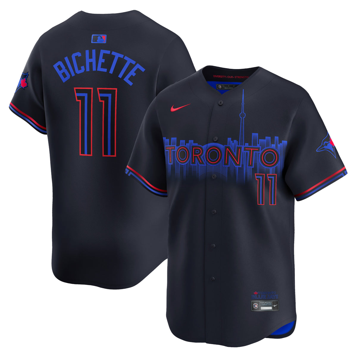 Bo Bichette Toronto Blue Jays Nike 2024 City Connect Limited Player Jersey Black
