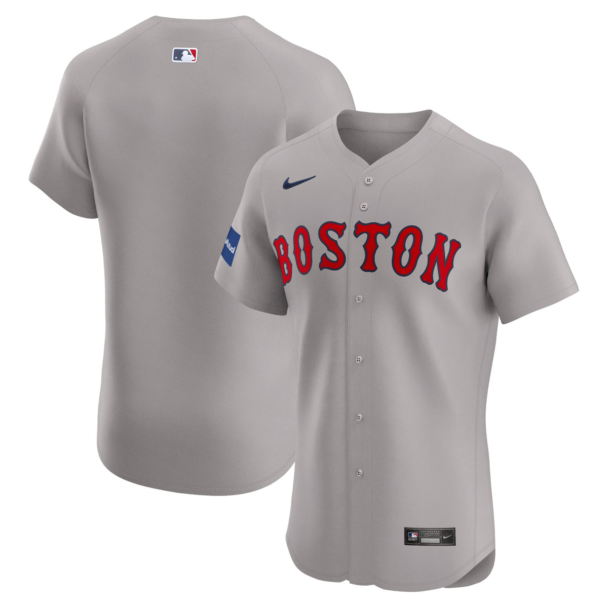 Boston Red Sox Nike Road Elite Patch Jersey No Color