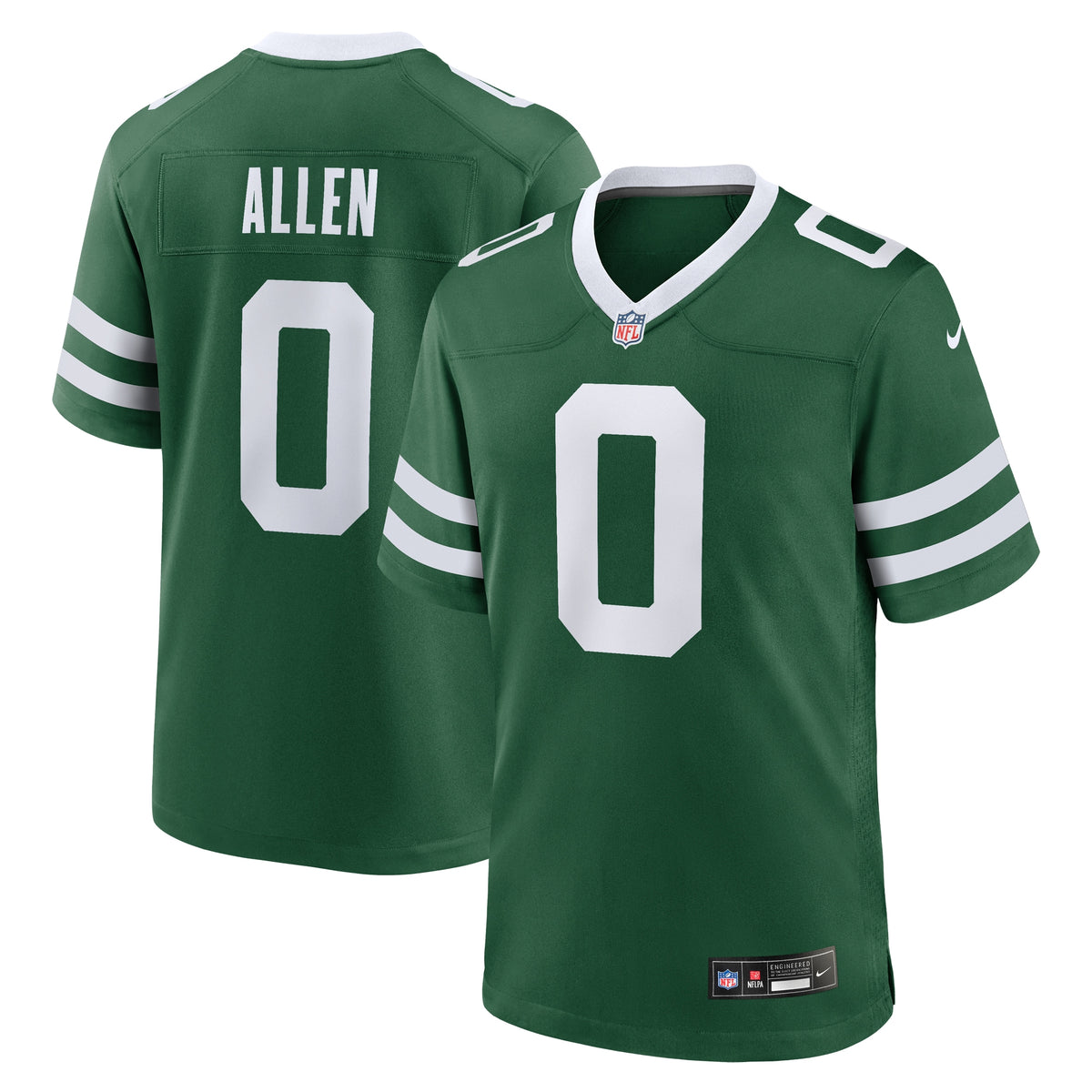 Braelon Allen New York Jets Nike Game Jersey Legacy Green
