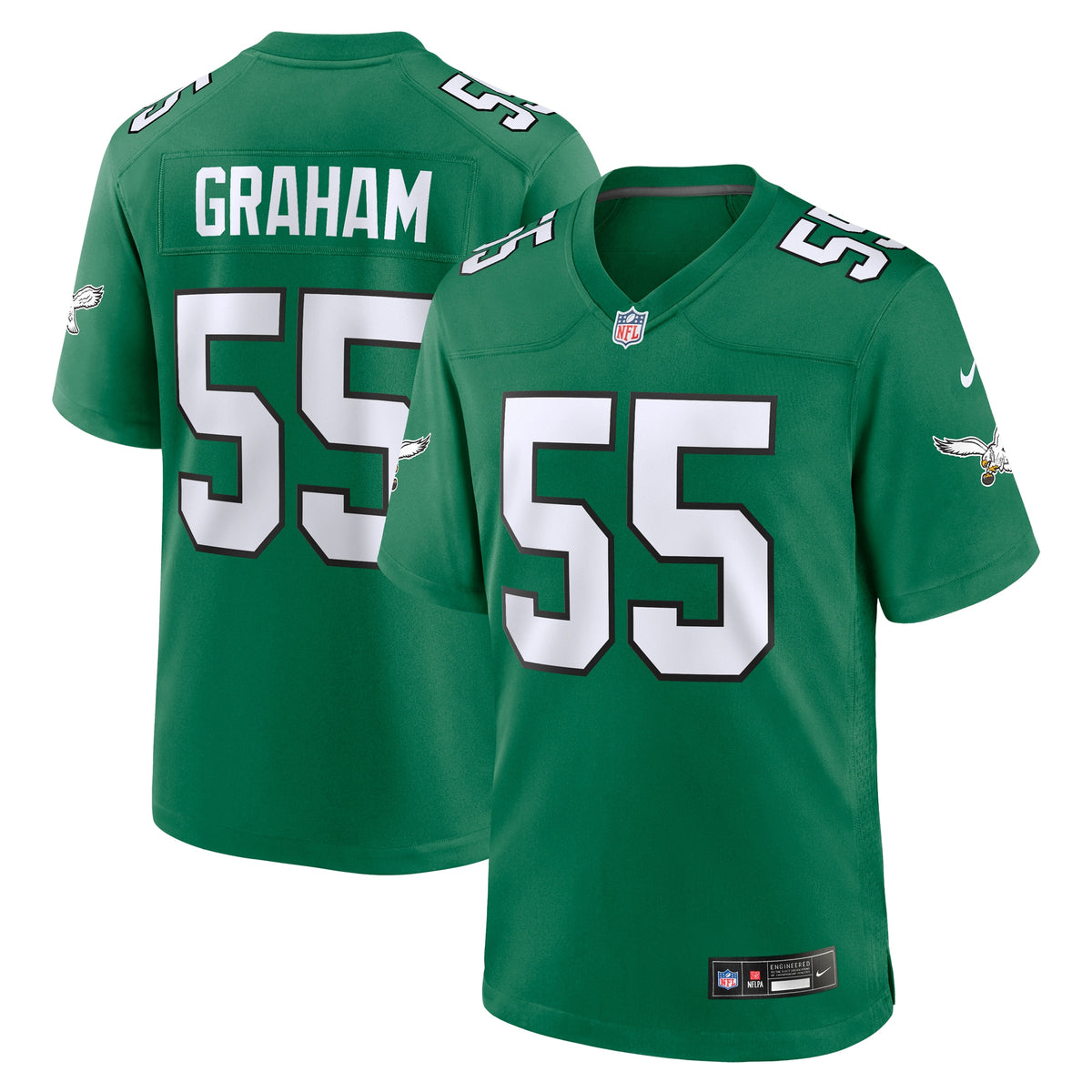 Brandon Graham Philadelphia Eagles Nike Alternate Game Jersey Kelly Green