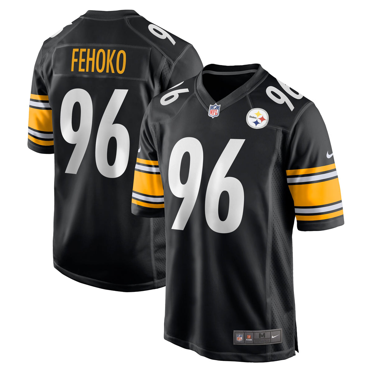 Breiden Fehoko Pittsburgh Steelers Nike Game Jersey Black