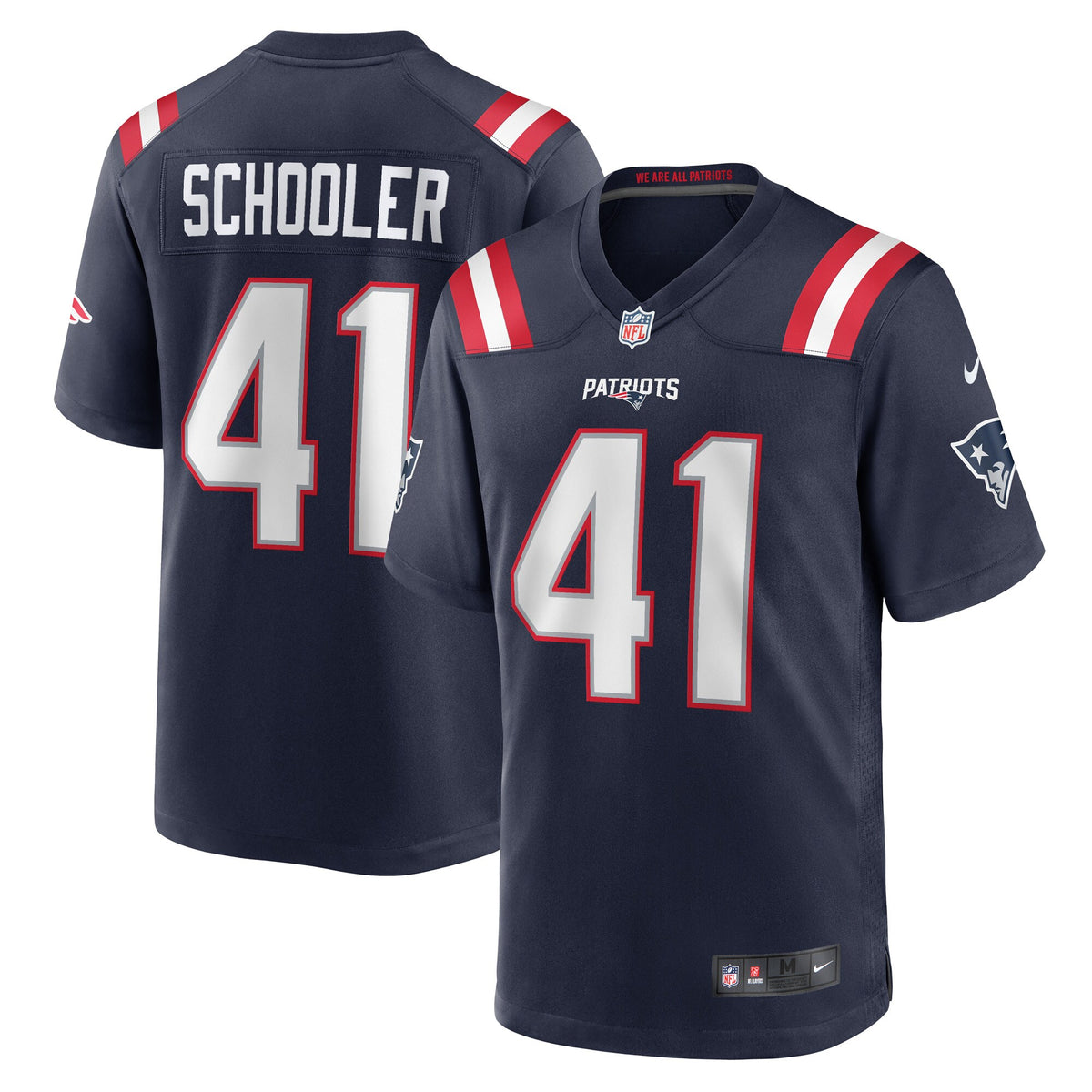 Brenden Schooler New England Patriots Nike Game Player Jersey Navy