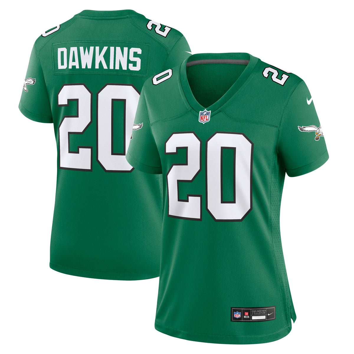 Brian Dawkins Philadelphia Eagles Nike Women's Alternate Game Jersey Kelly Green