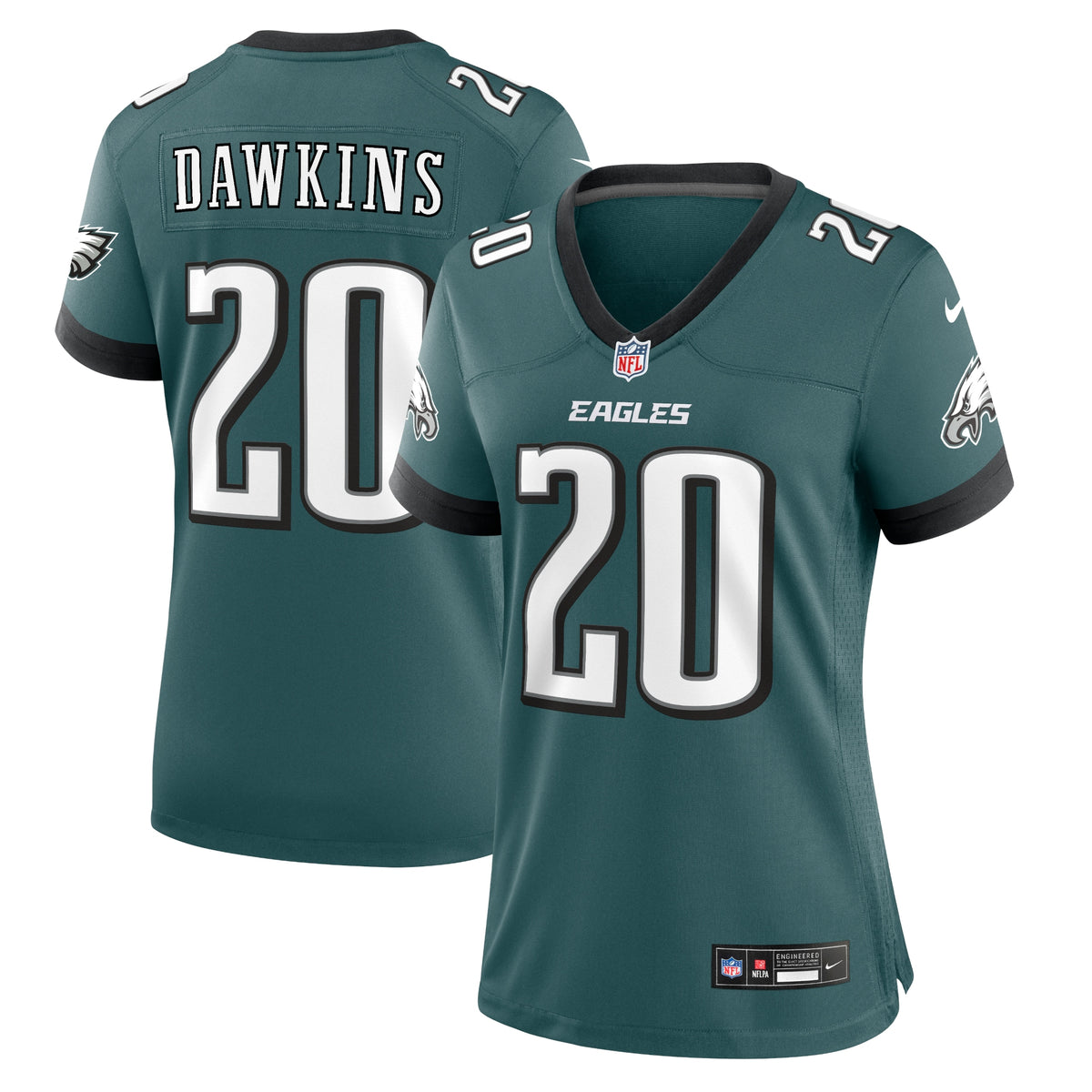 Brian Dawkins Philadelphia Eagles Nike Women's Retired Player Game Jersey Midnight Green