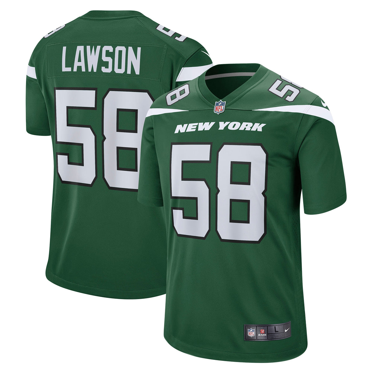 Carl Lawson New York Jets Nike Game Jersey Gotham Green