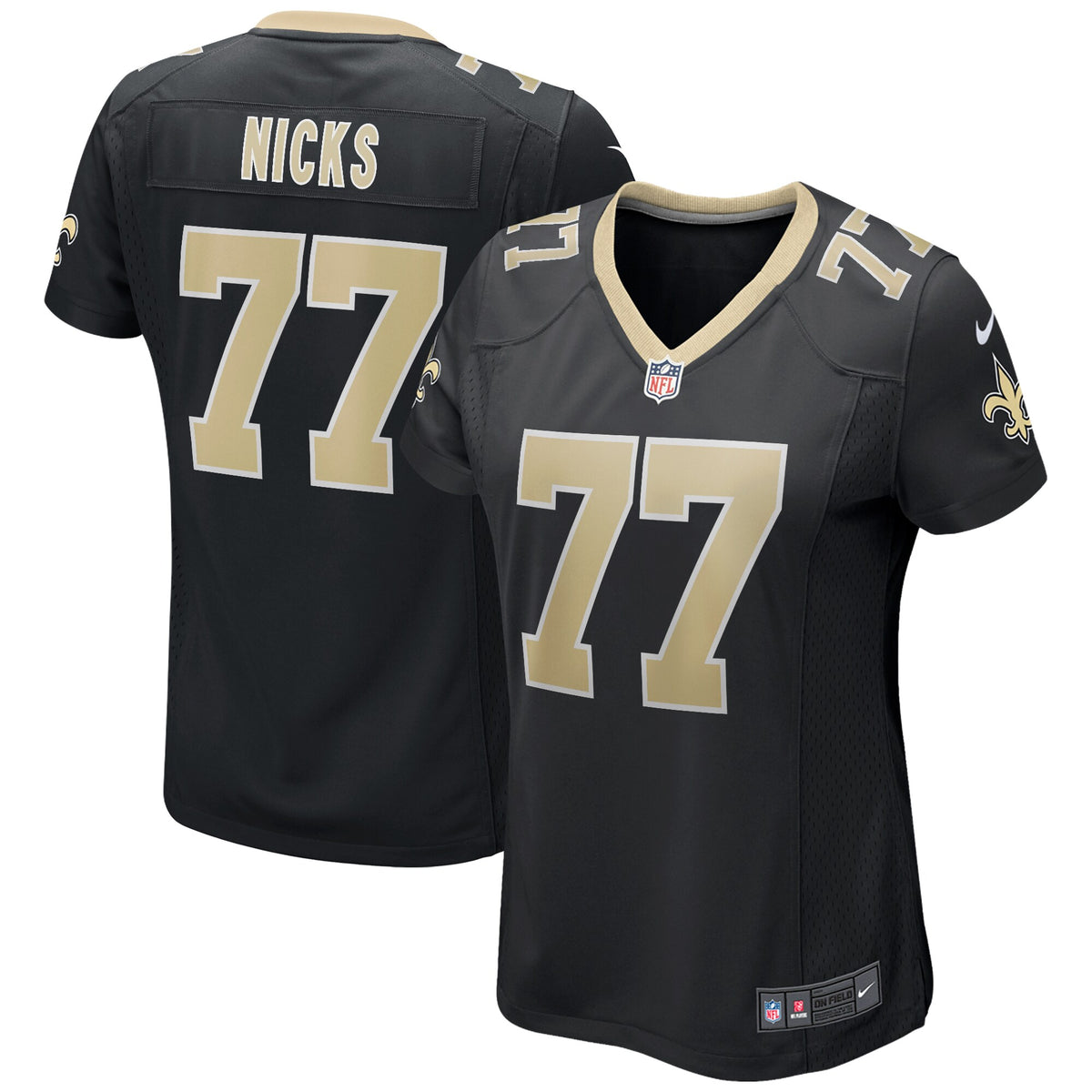 Carl Nicks New Orleans Saints Nike Women's Game Retired Player Jersey Black