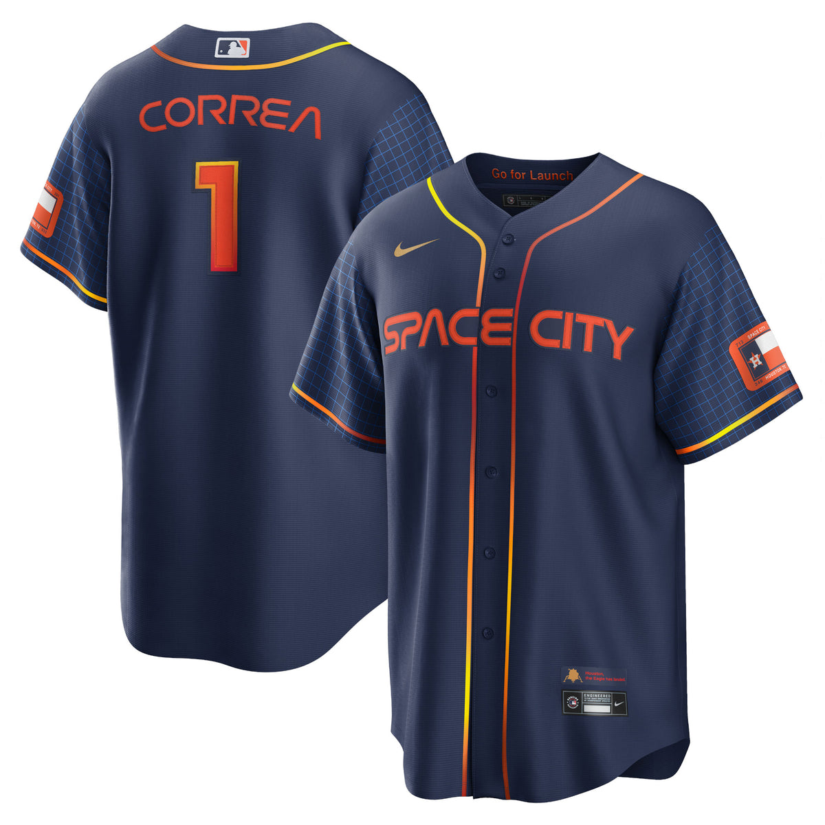 Carlos Correa Houston Astros Nike City Connect Replica Player Jersey Navy