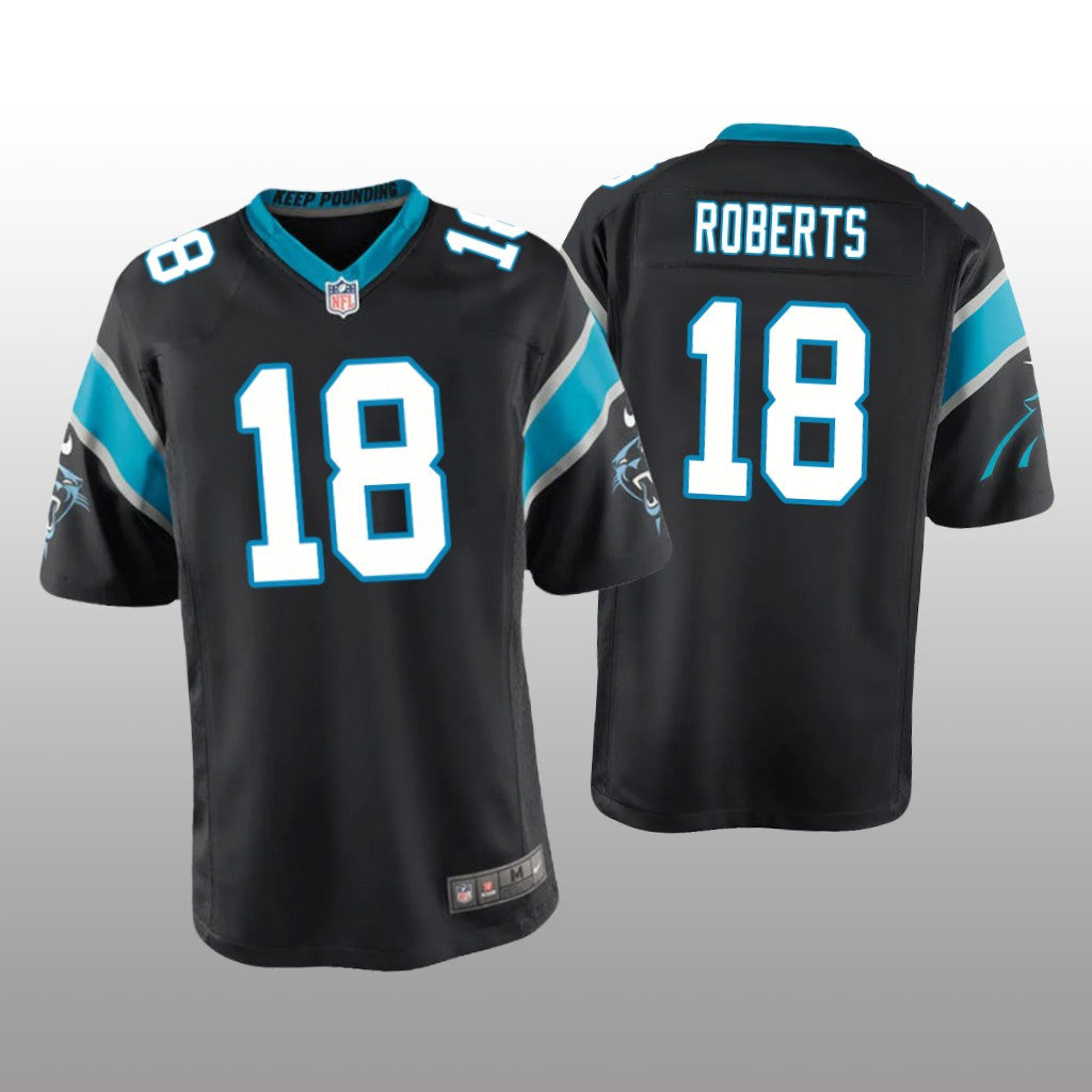 Carolina Panthers Andre Roberts Black Jersey Game Youth