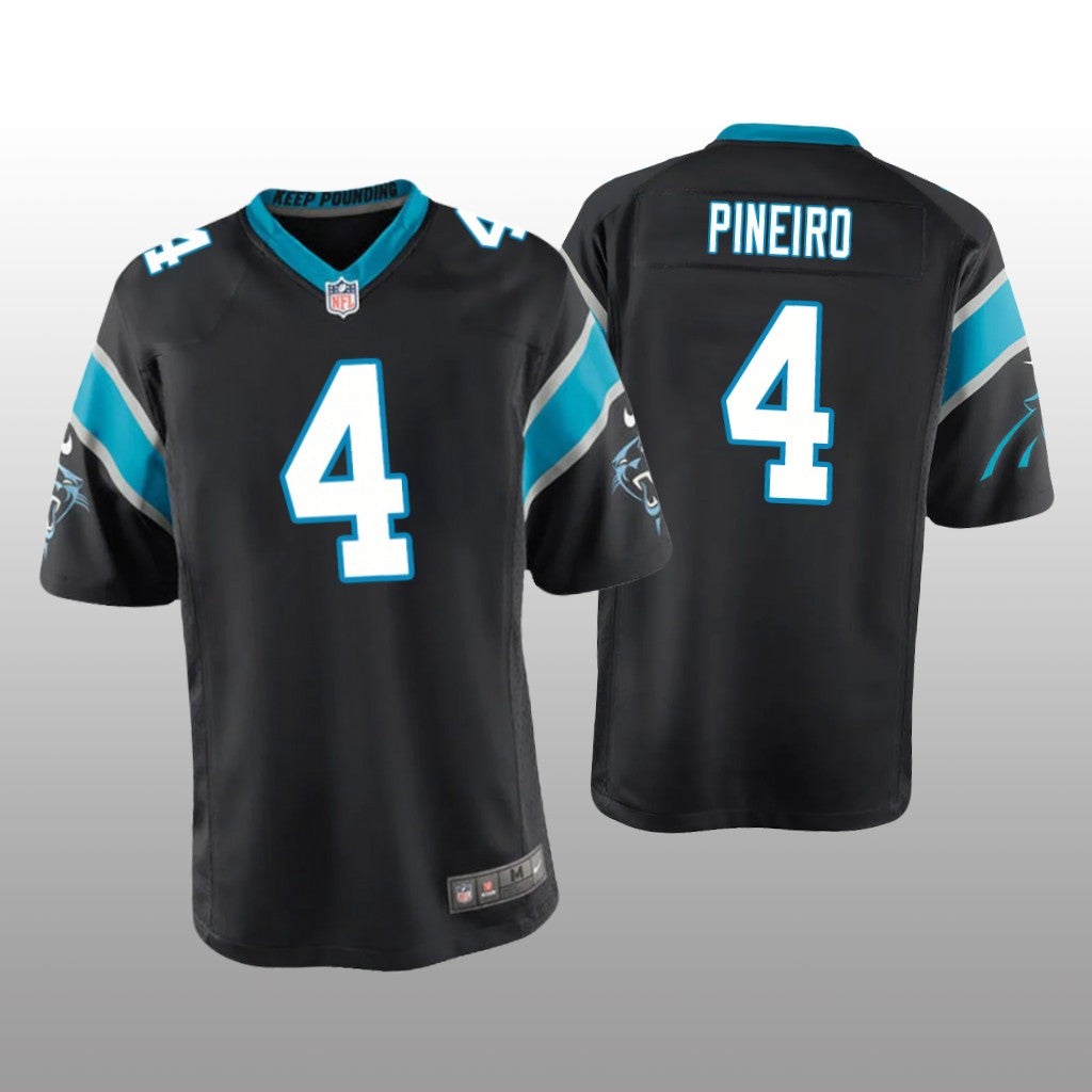 Carolina Panthers Eddy Pineiro Black Jersey Game Youth