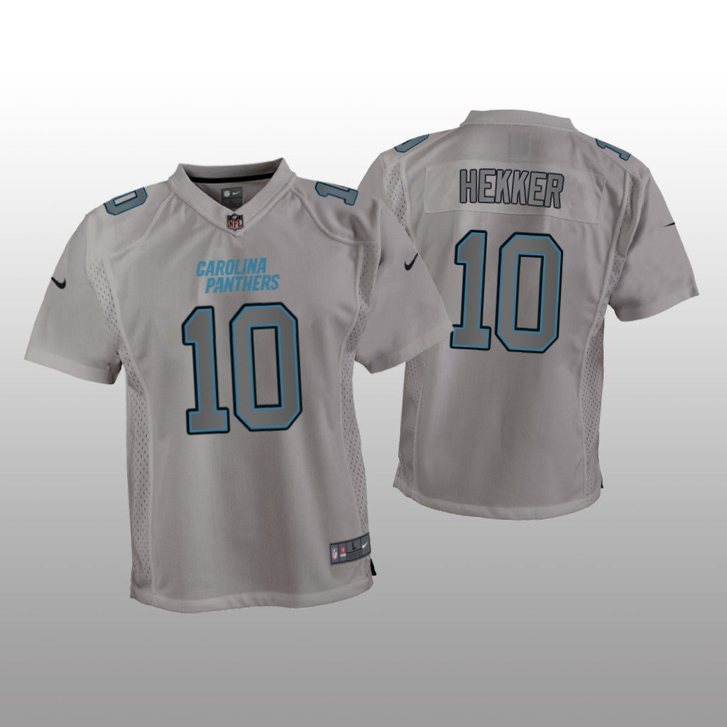 Carolina Panthers Johnny Hekker Gray Jersey Atmosphere Fashion Game Youth