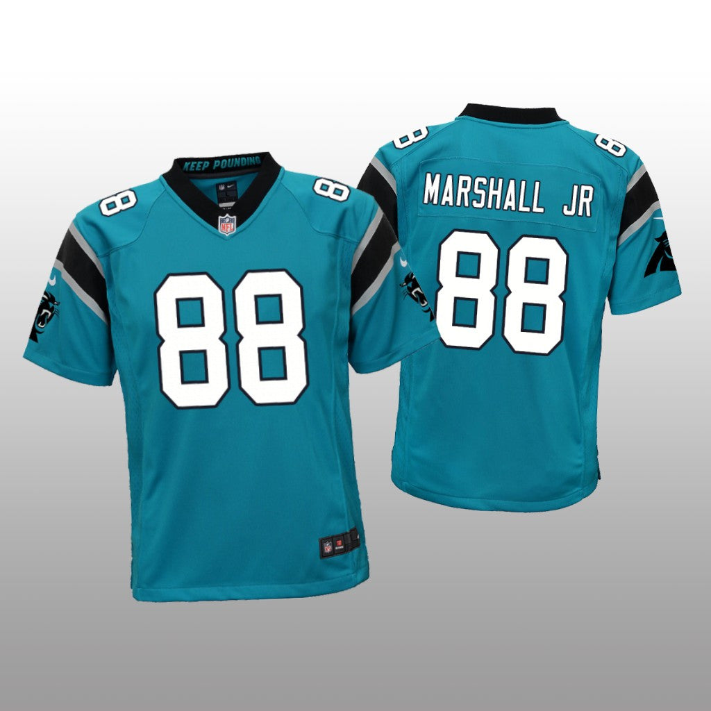 Carolina Panthers Terrace Marshall Jr. Blue Jersey Game Youth