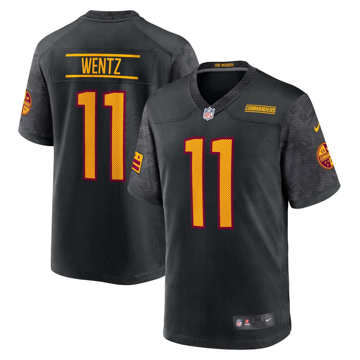 Carson Wentz Washington Commanders Nike Alternate Game Player Jersey Black