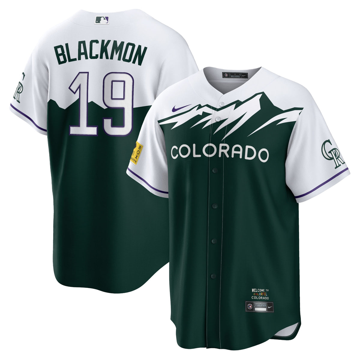 Charlie Blackmon Colorado Rockies Nike City Connect Replica Player Jersey Green