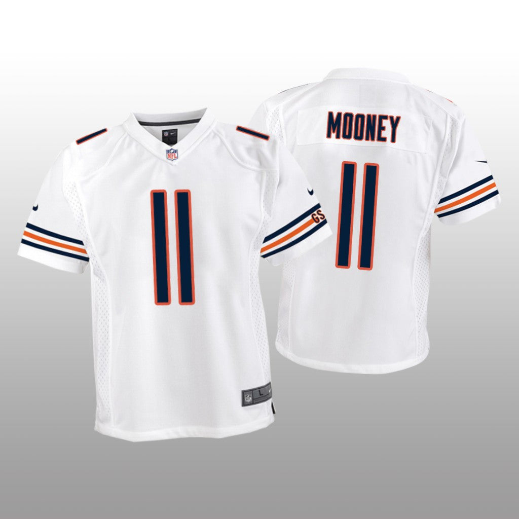 Chicago Bears Darnell Mooney White Jersey Game Youth