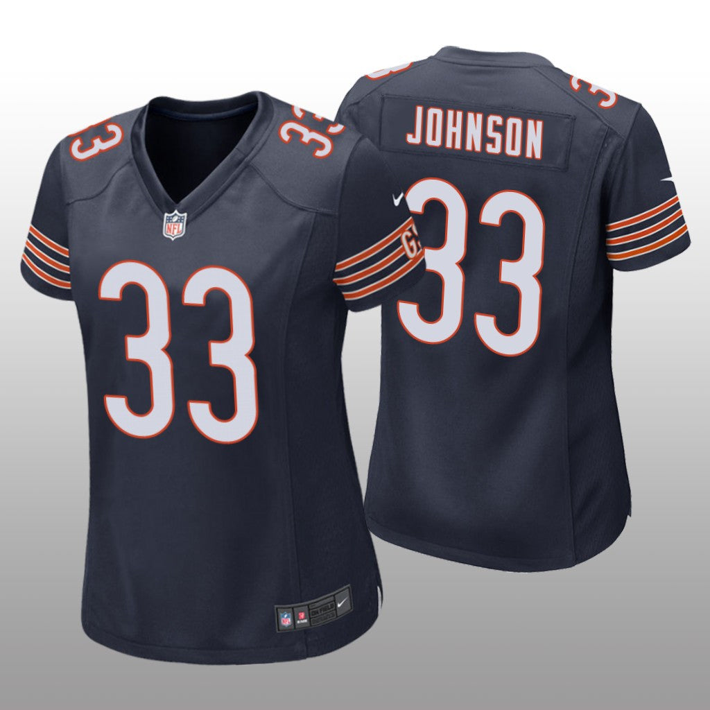 Chicago Bears Jaylon Johnson Navy Jersey Game Women's