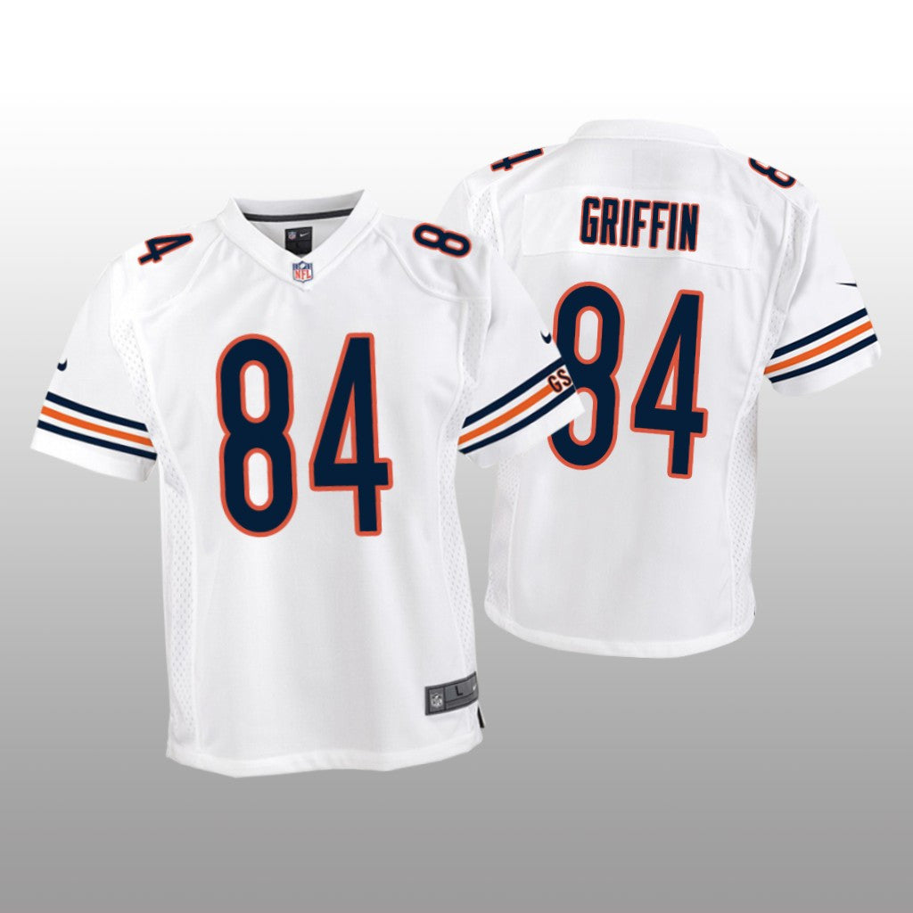 Chicago Bears Ryan Griffin White Jersey Game Youth