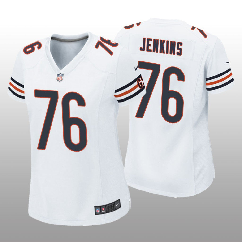 Chicago Bears Teven Jenkins White Jersey Game Women's