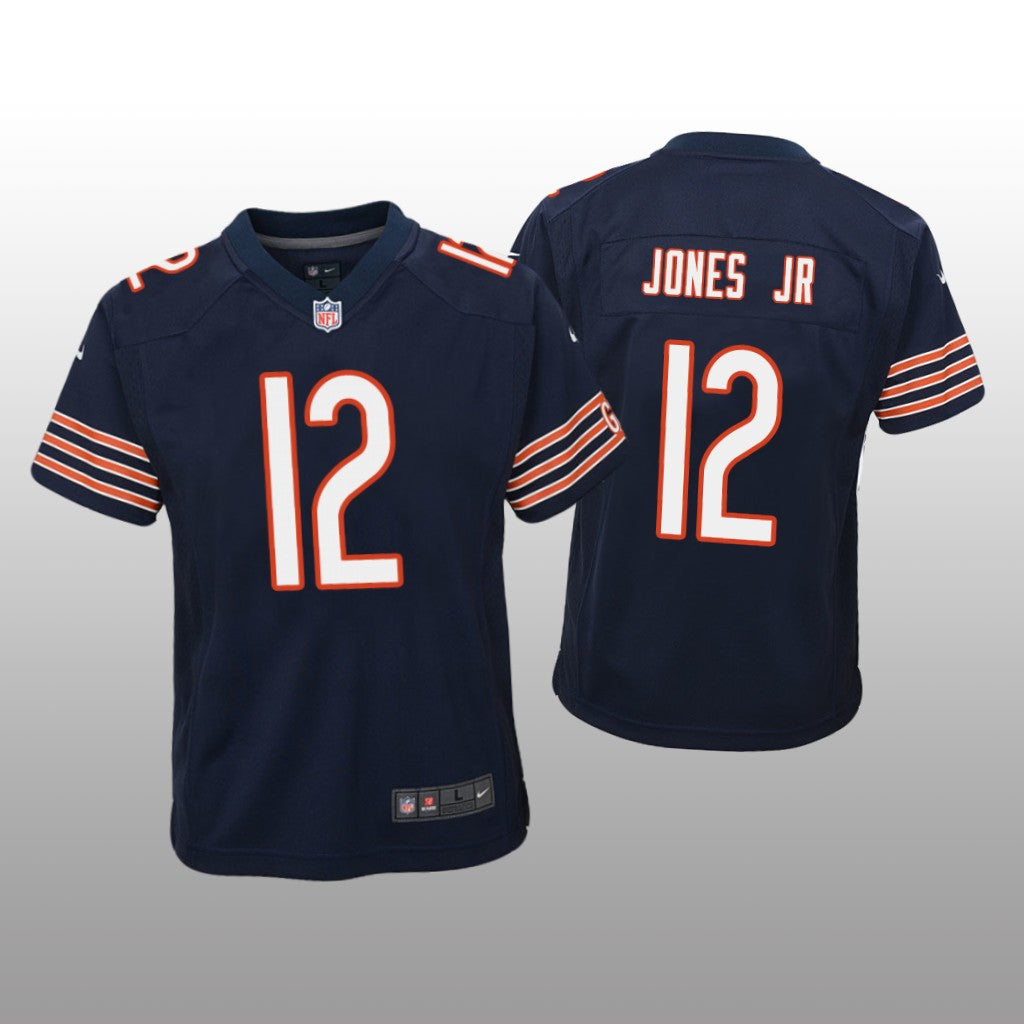 Chicago Bears Velus Jones Jr. Navy Jersey Game Youth