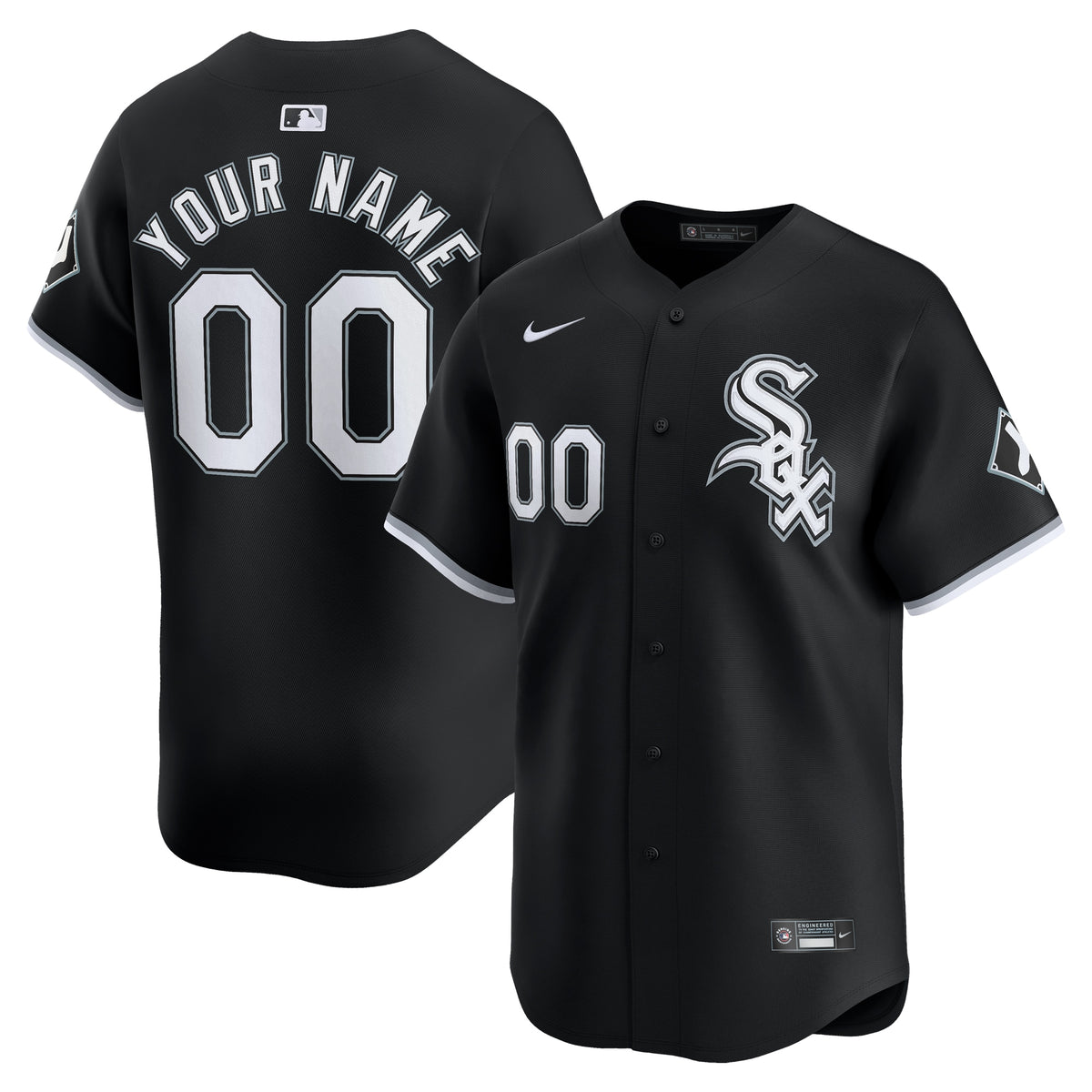 Chicago White Sox Nike Alternate Limited Custom Jersey Black