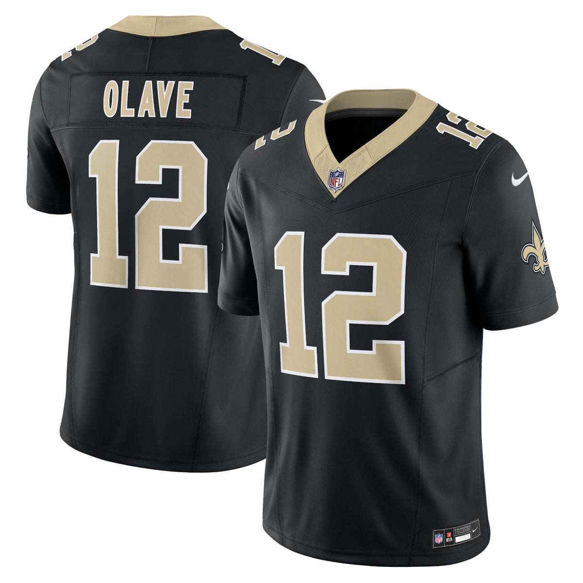 Chris Olave New Orleans Saints Nike Vapor F.U.S.E. Limited Jersey Black