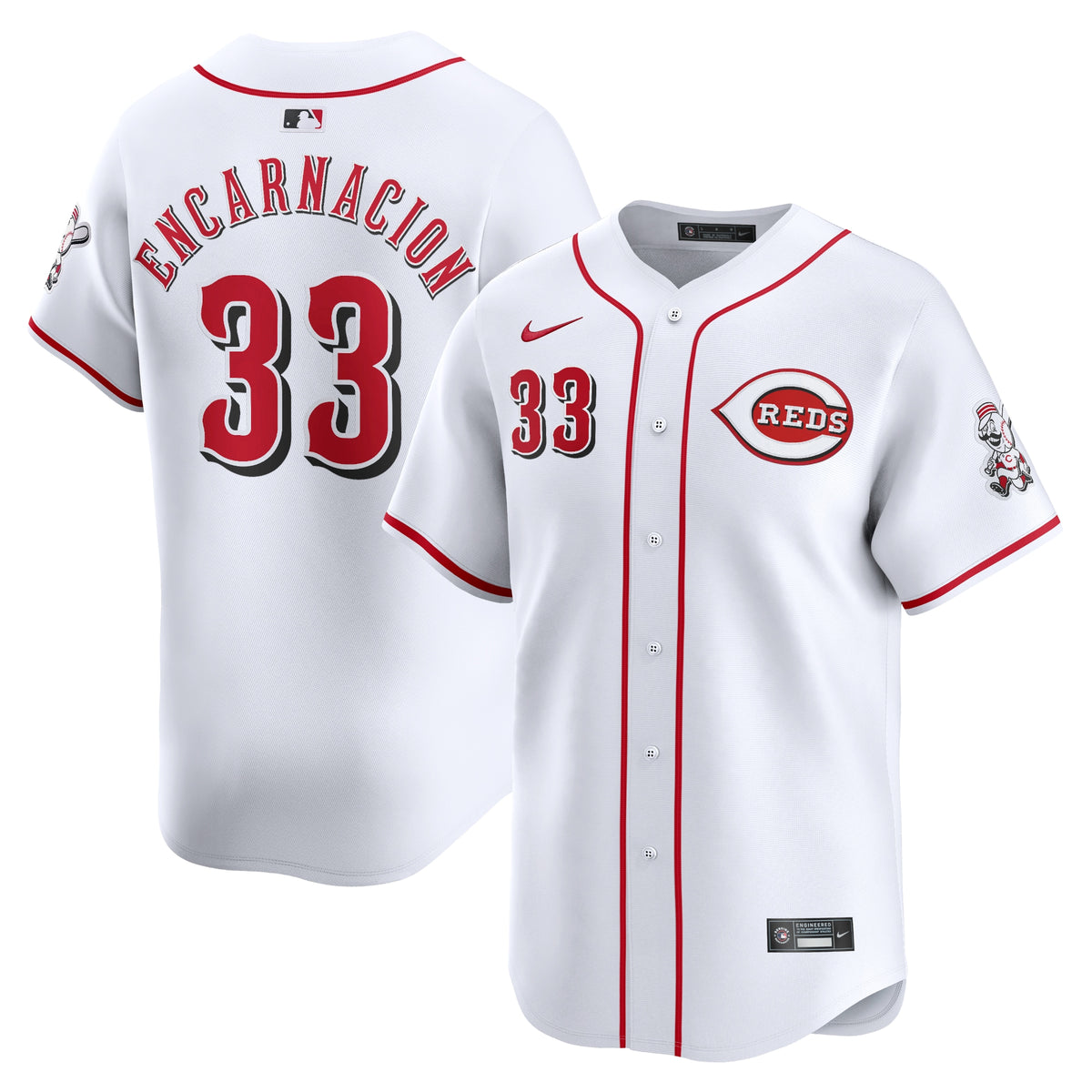 Christian Encarnacion-Strand Cincinnati Reds Nike Home Limited Player Jersey White