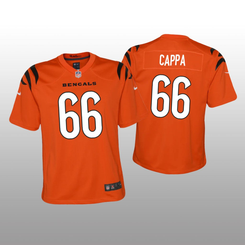 Cincinnati Bengals Alex Cappa Orange Jersey Game Youth