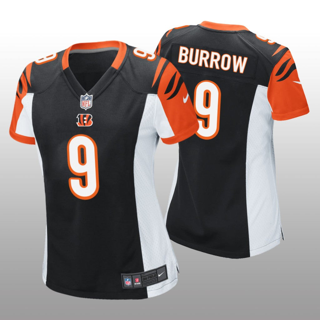 Cincinnati Bengals Black Joe Burrow Game Jersey