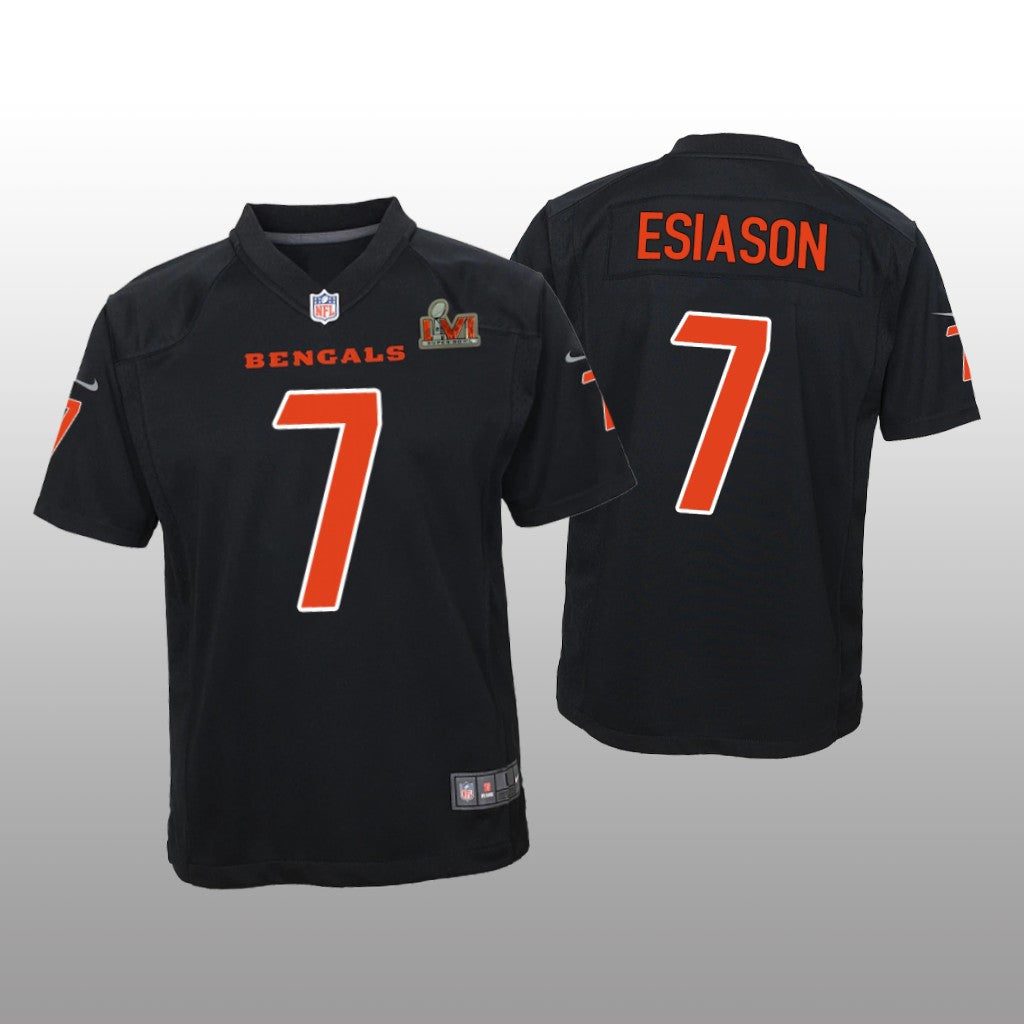Cincinnati Bengals Boomer Esiason Black Game Fashion Jersey Super Bowl LVI Youth