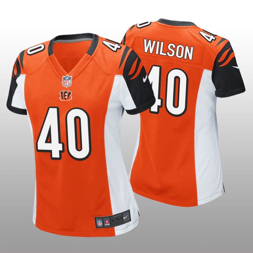 Cincinnati Bengals Brandon Wilson Orange Jersey Game Women's