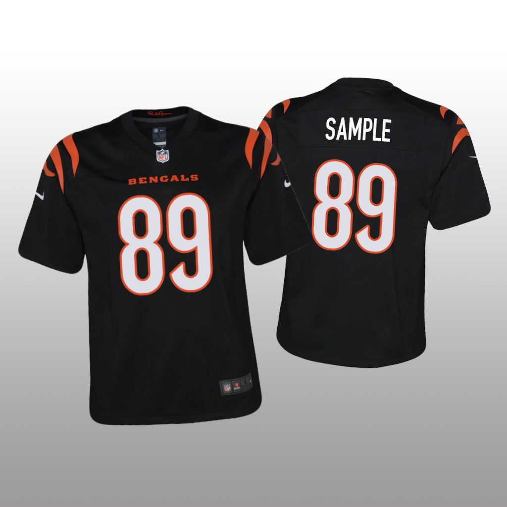 Cincinnati Bengals Drew Sample Black Jersey Game Youth