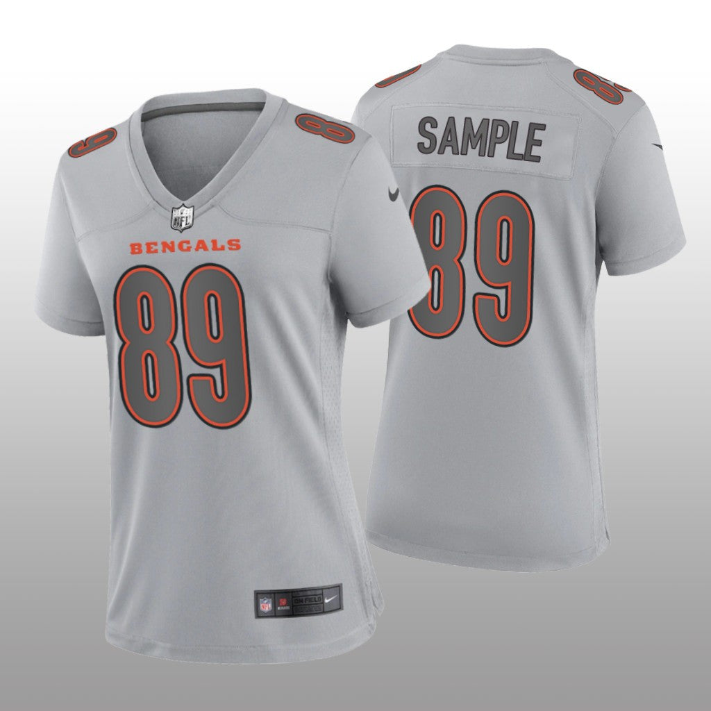 Cincinnati Bengals Drew Sample Gray Jersey Atmosphere Fashion Game Women's